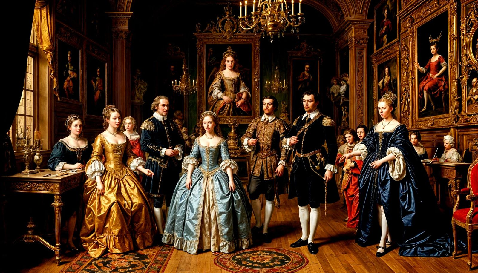 The Education of a Young Noblewoman in Baroque Style