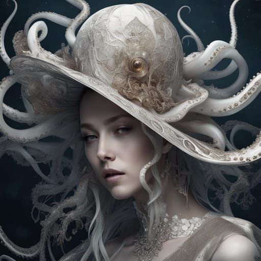 White octopus hat