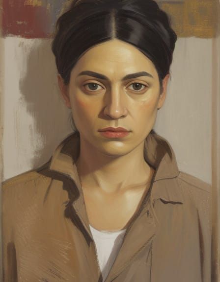 Cubist Portrait in Tribute to Olga