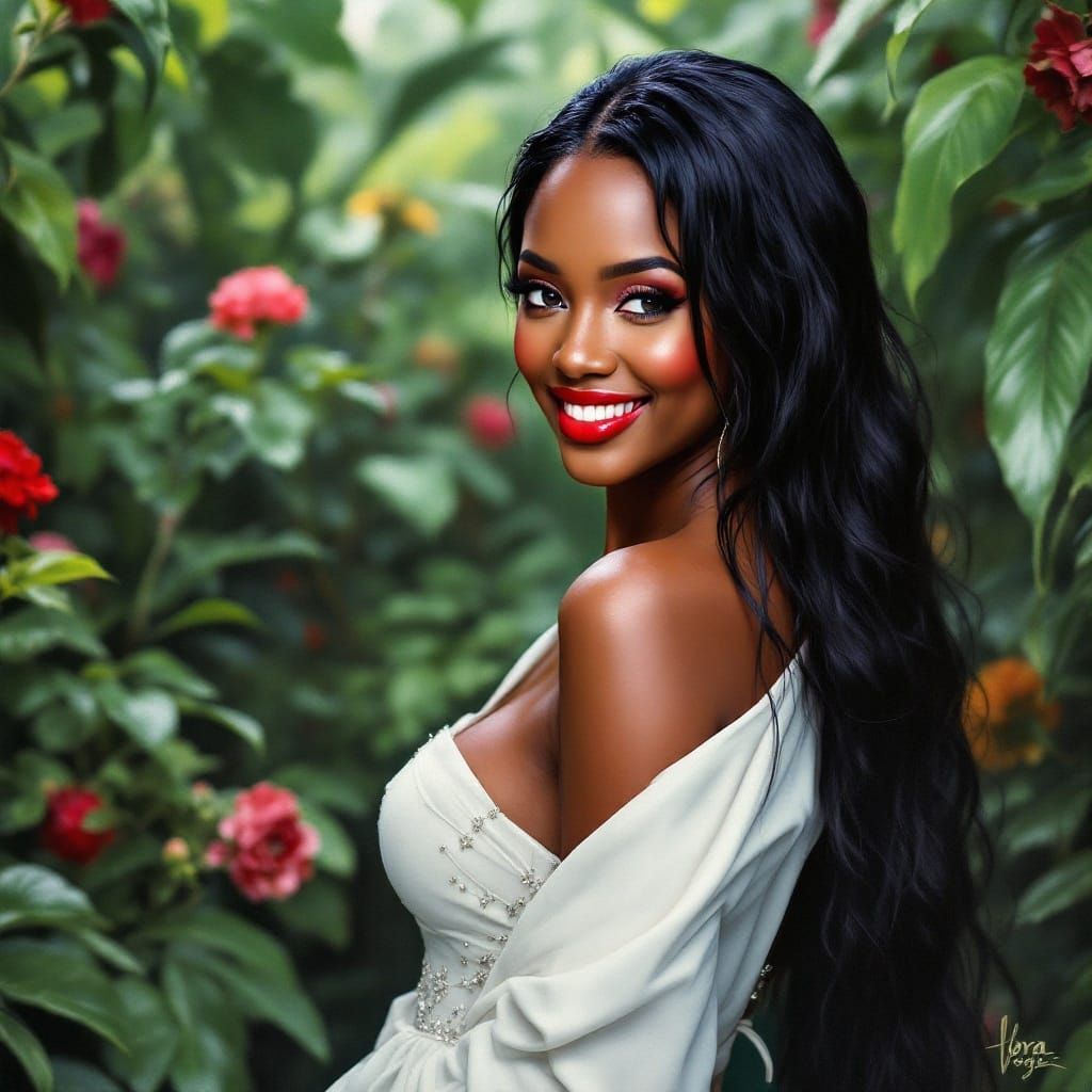 Kelly Rowland African Goddess in Vogue Style