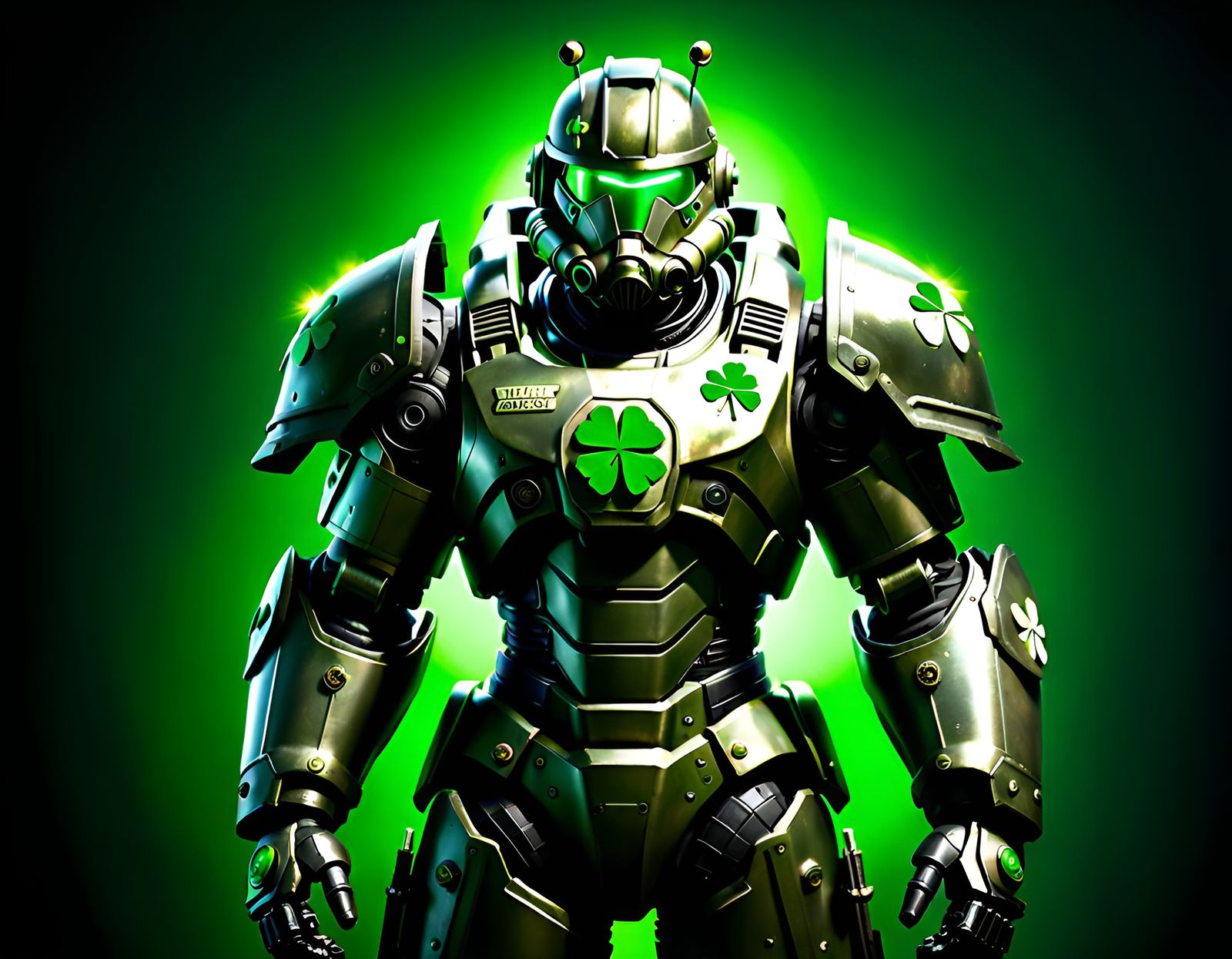 Post-Apocalyptic Power Armor Concept Art in 8k