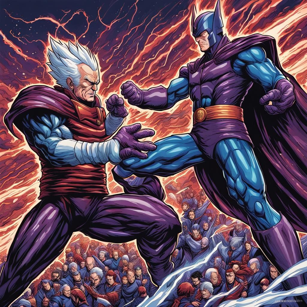 Magneto vs Old man Vegeta