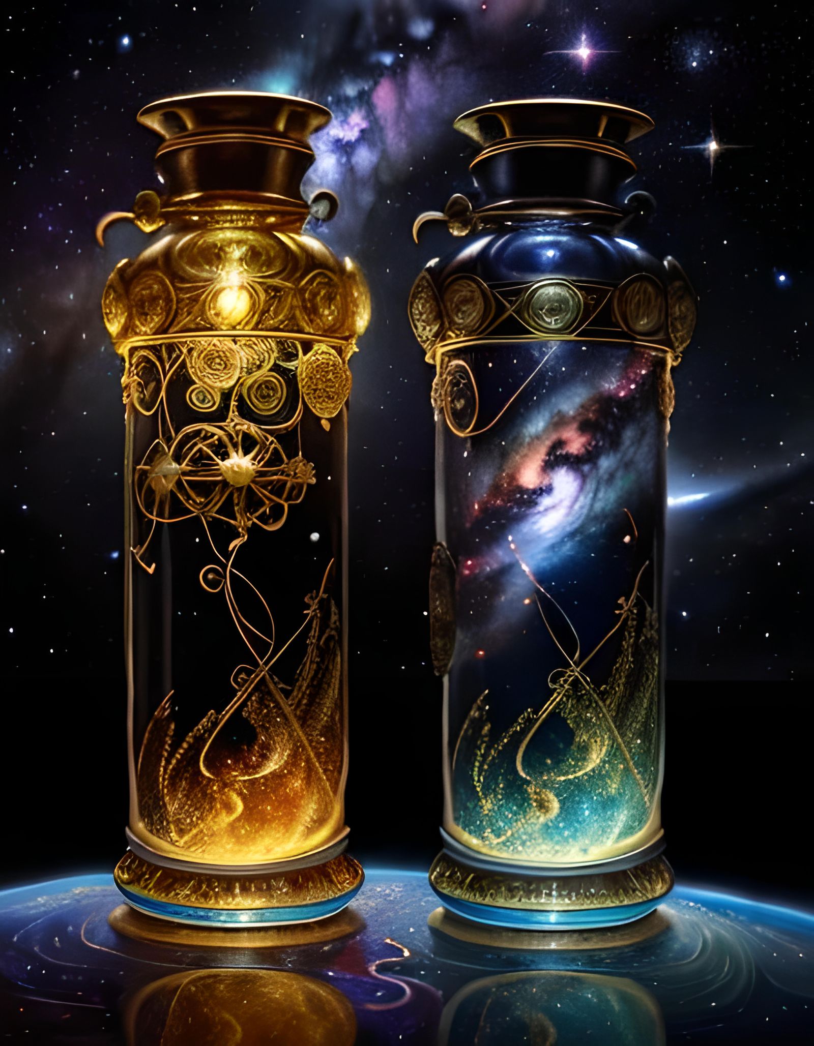 Galactic Curiosities: A Surreal Reliquary in Space