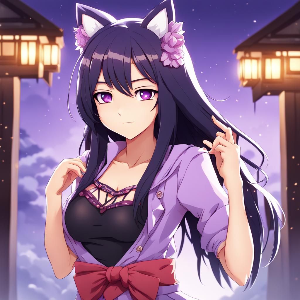 Anime Style Full Body Character Illustration