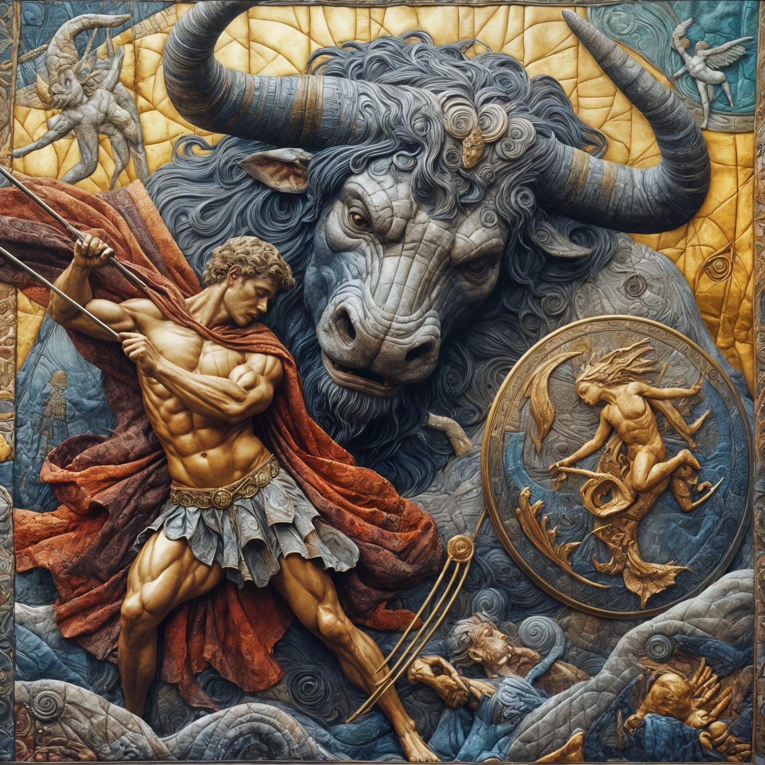 Minotaur and Theseus