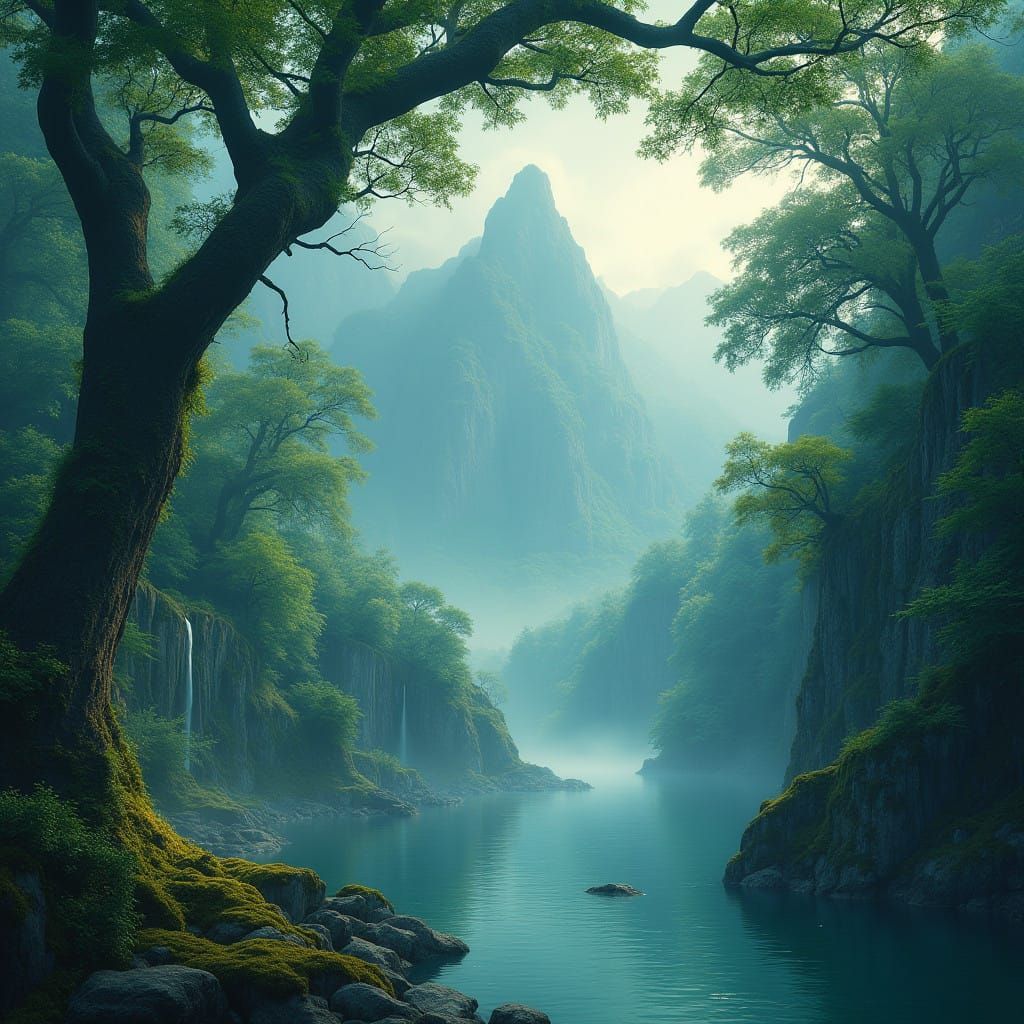 Moonlit Elven Kingdom of Daernys Aur, Enchanted Realms of Wo...