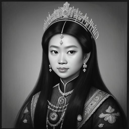 Malaysian Queen Portrait, Circa 1780