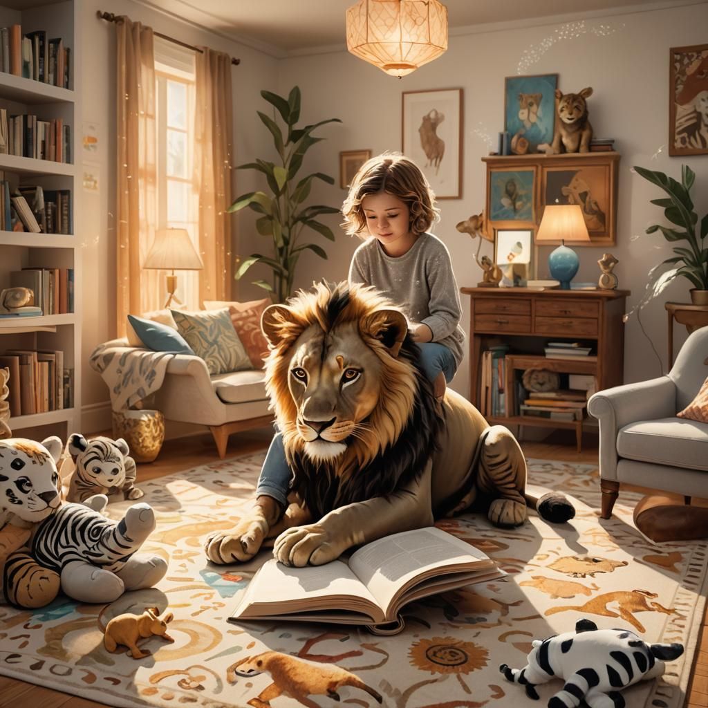 Child's Storybook Comes to Life with Holographic Animals