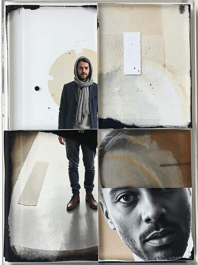 Acrylic Wash Painted on Glass Photoblocks - Who Knows?