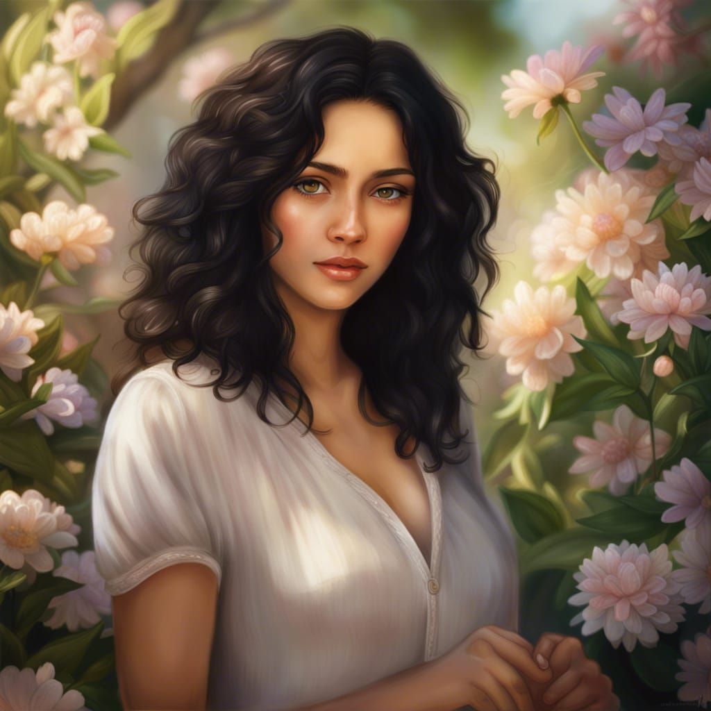 Realistic Portrait of Aurora Pons in Natural Light