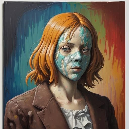 Surreal Portrait Painting with Memetic Properties