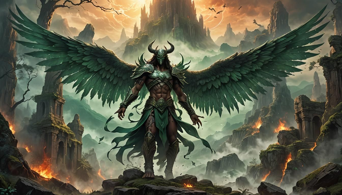 Angels and Demons Clash in Mystic Realm