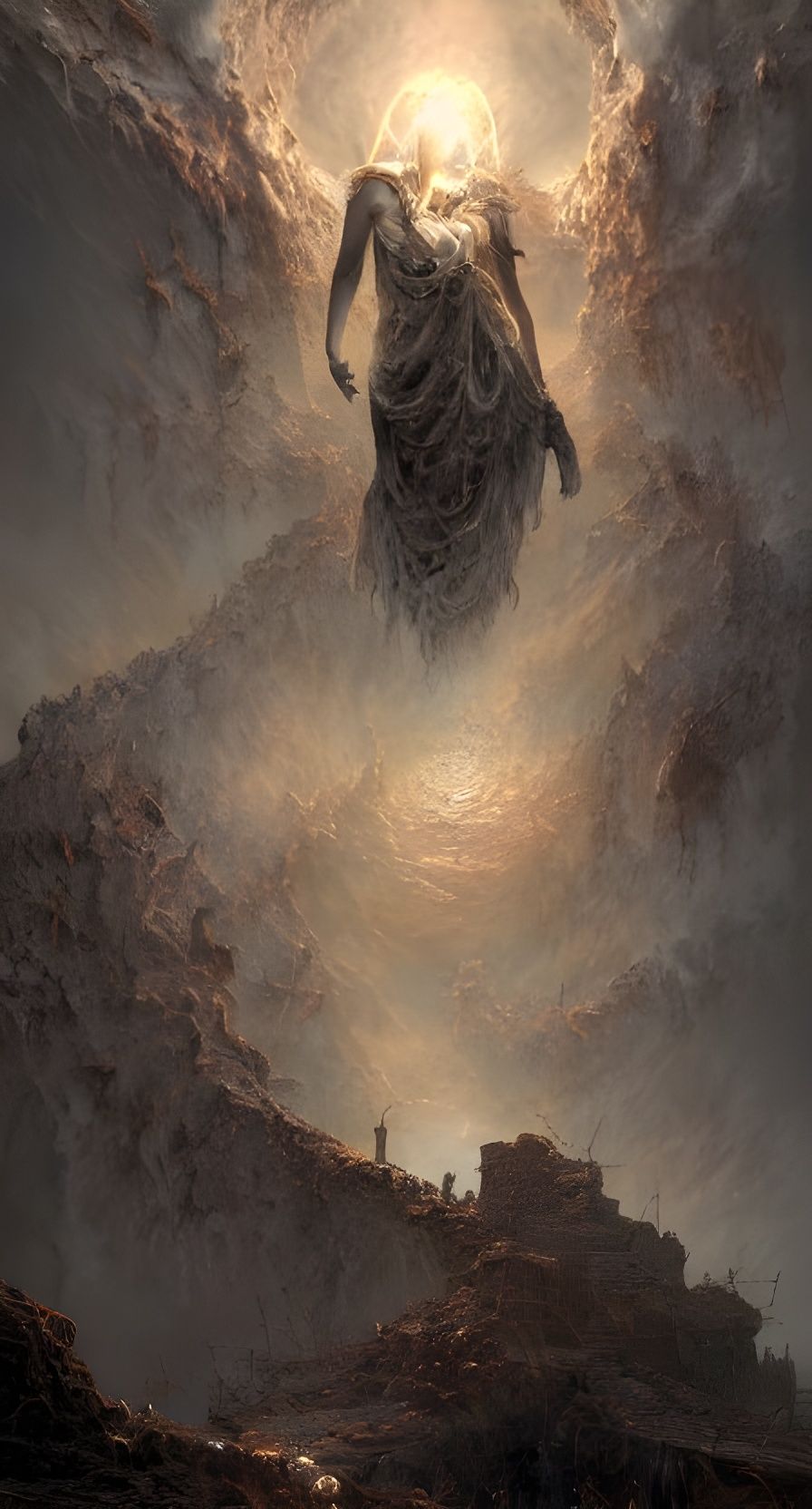 Goddess of Life in Hyperdetailed Matte Painting