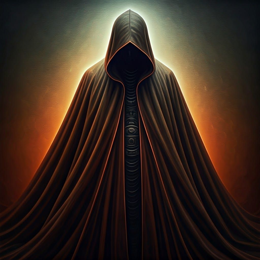 Mysterious Figure in Surrealist Aura