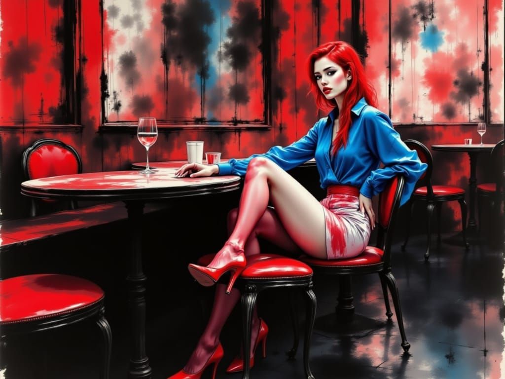 Surreal Fashion Photography in Deep Reds and Blues