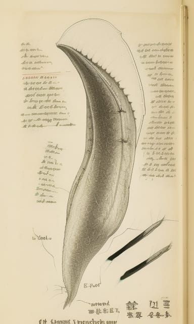 Fantasy drawing of venus flytrap from 19th century
