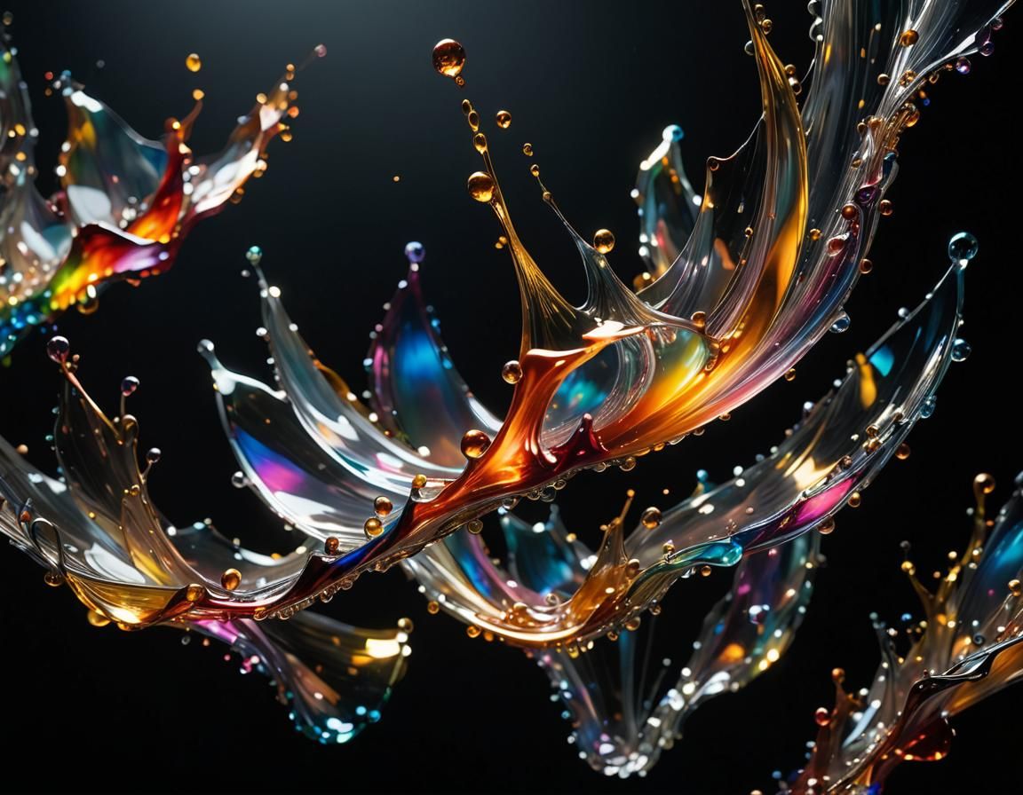 Ethereal Glass Sculpture in Surreal Macro Photography