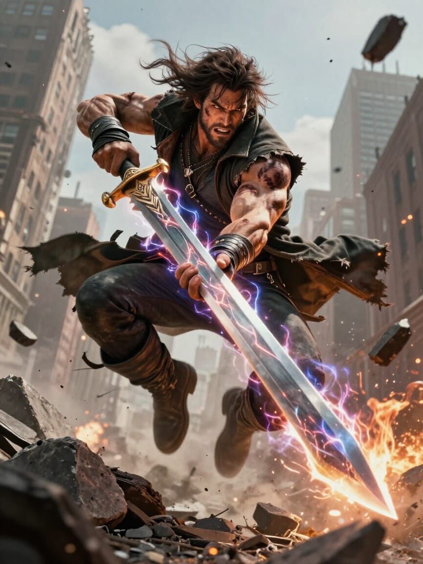 Ironclad Leaps From Rubble With Blazing Greatsword