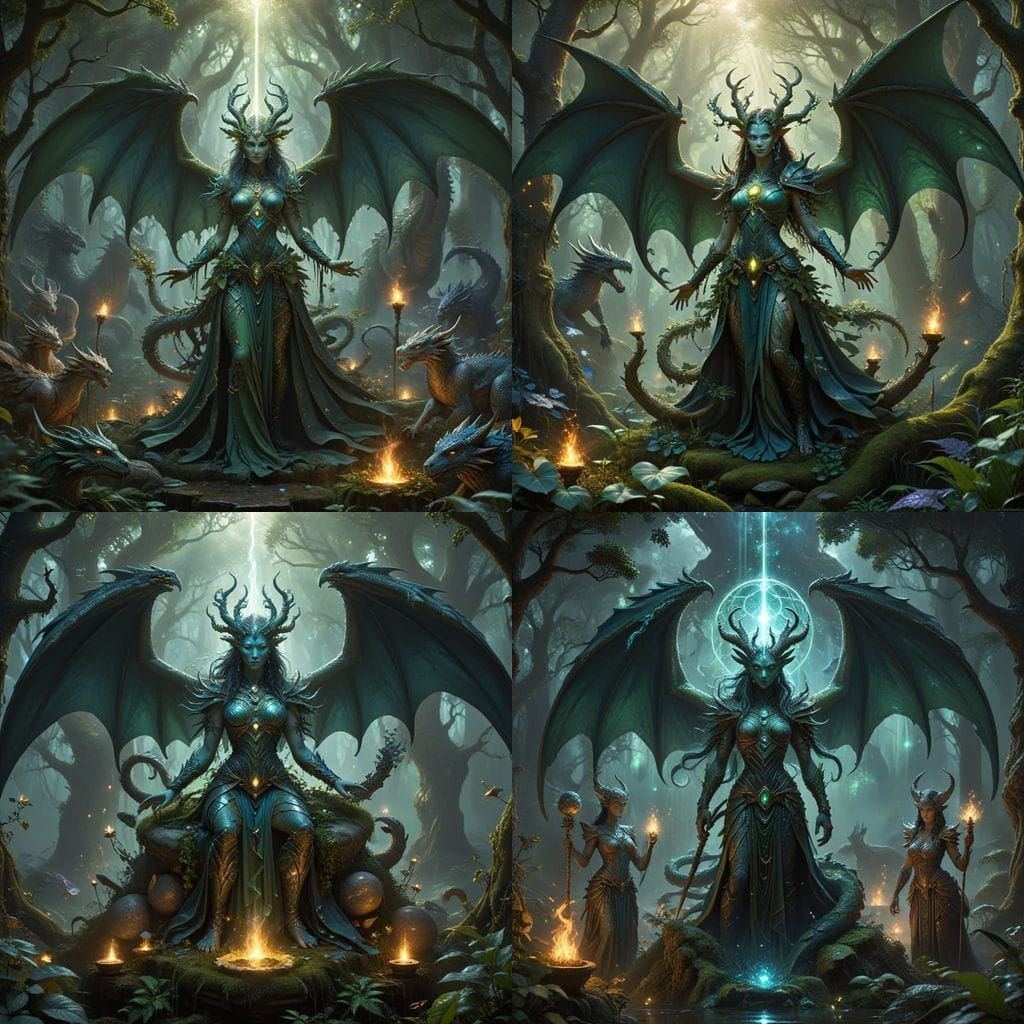 Birth of the Multiverse Gods and Goddesses in Ancient Dragon...