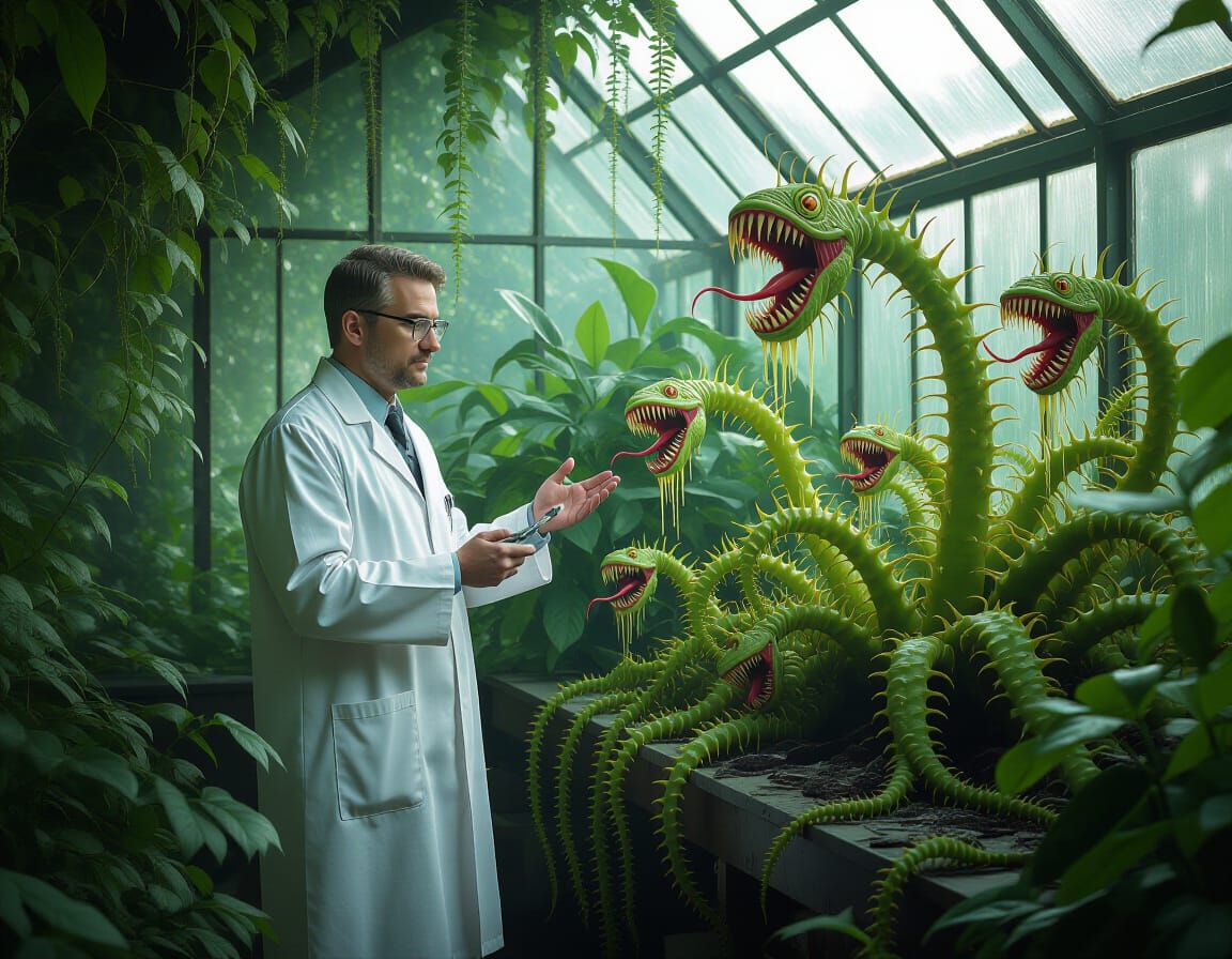 Haunted Greenhouse: Diabolic Carnivorous Plants in Botanical...