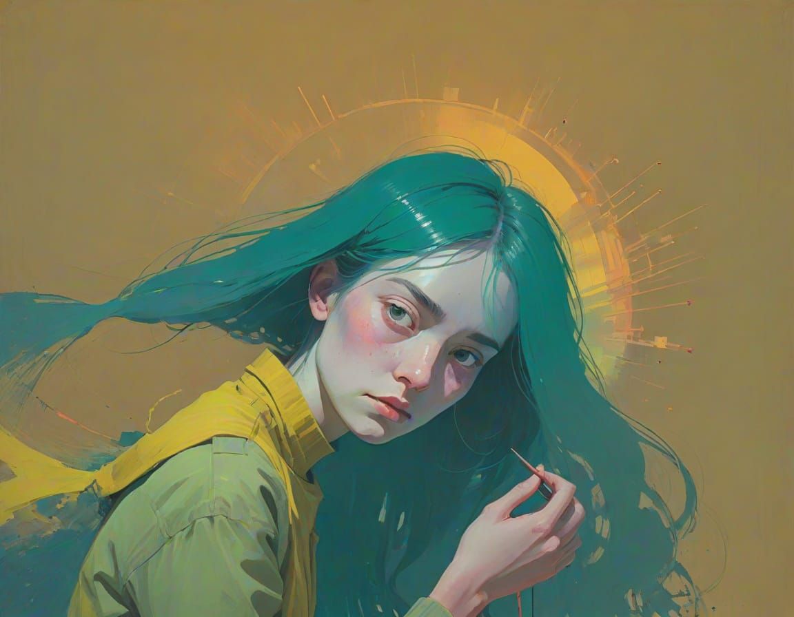 Ethereal Dreamscapes in Vibrant Iridescent Hues