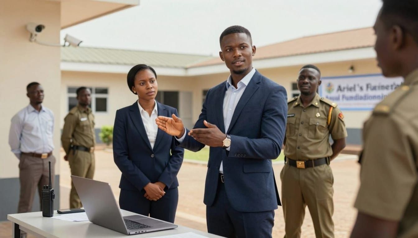 Cinematic Illustration of Foundation Work in Abuja