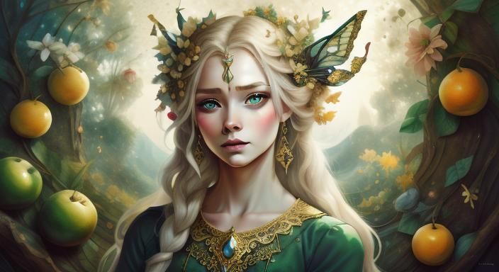 Ethereal Fairy Portrait in Digital Art Style