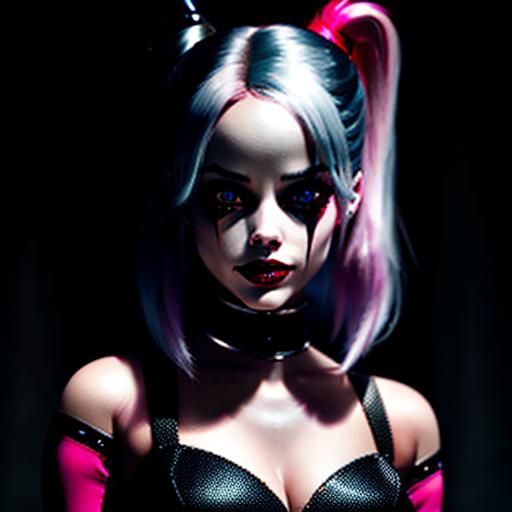 Hyperrealistic Harley Quinn as Barbie