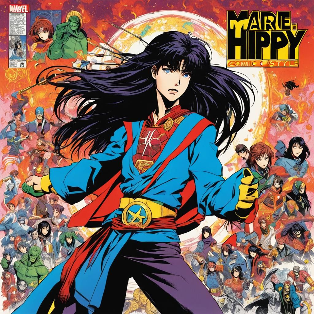 Hippy Girl in Dark Horse Comic Style