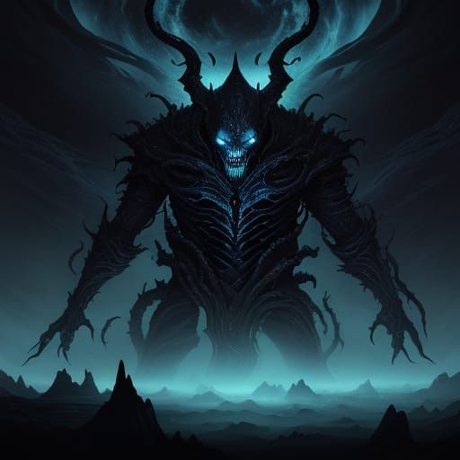 Eldritch Cosmic Horror in Dark Fantasy Style