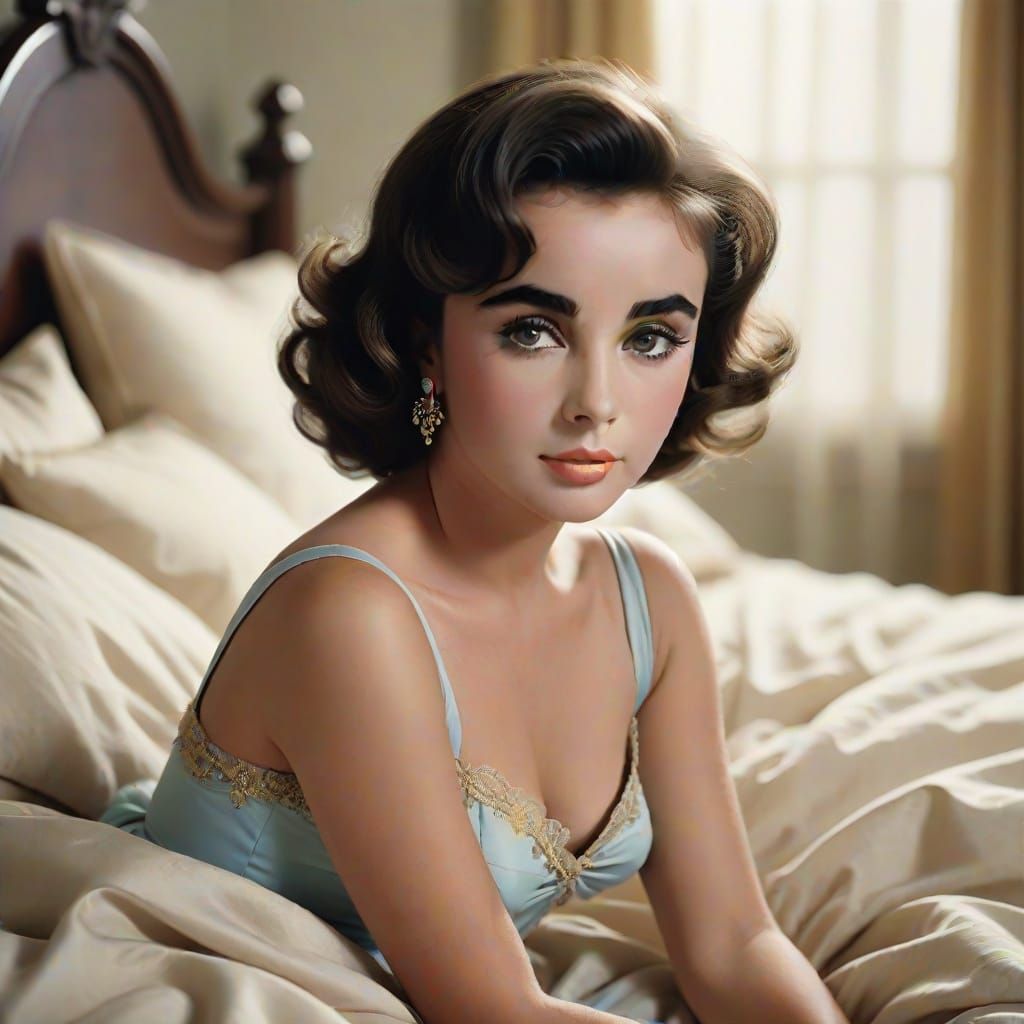 Classic Hollywood Glamour: Young Elizabeth Taylor in Cinemat...