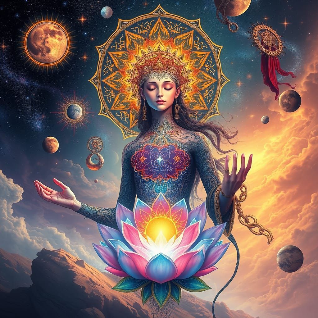 Psychedelic Artwork: Infinite Consciousness and Enlightenmen...