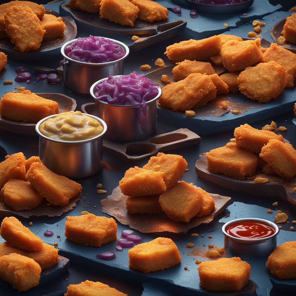 Fantastical Chicken Nuggets Concept Art