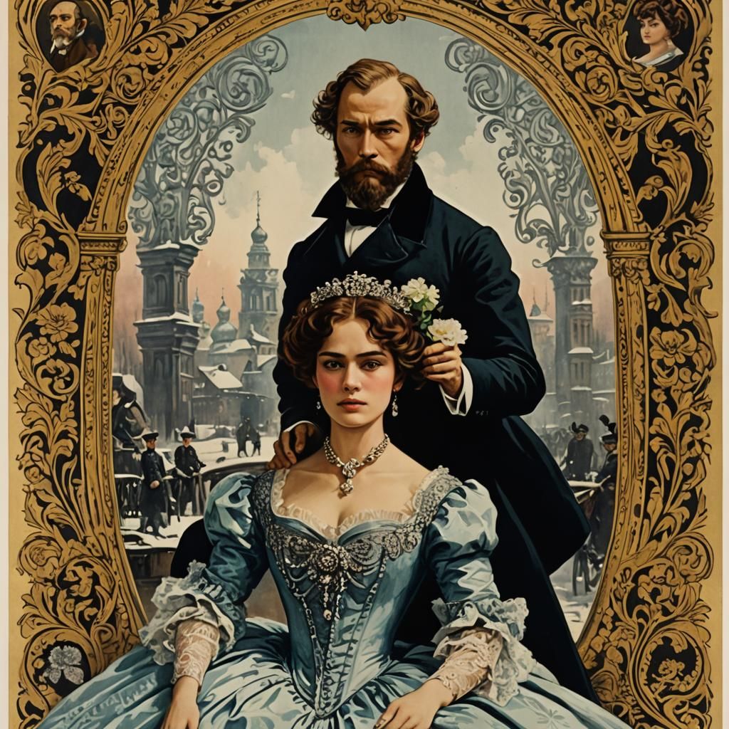 Anna Karenina Film Poster Based on Tolstoy Novel