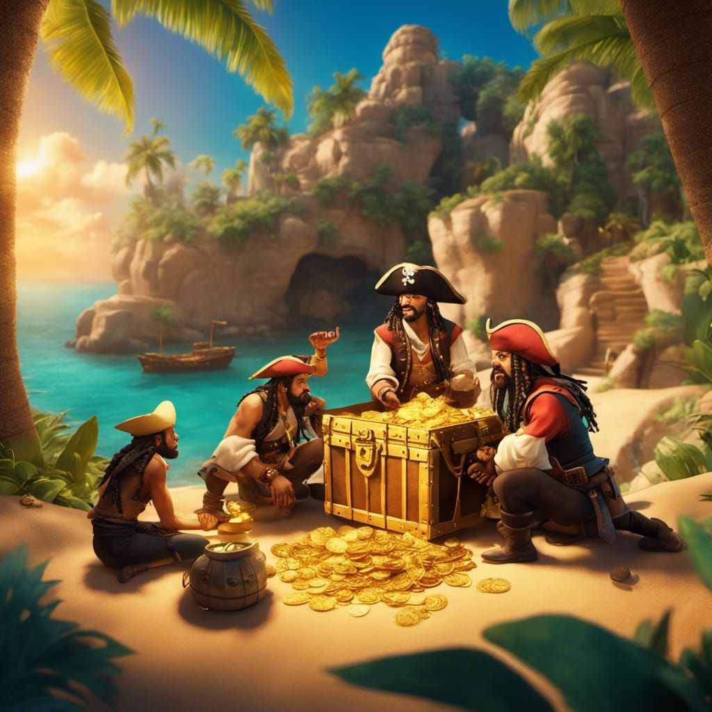 Pirates and Treasure in a Hidden Cove