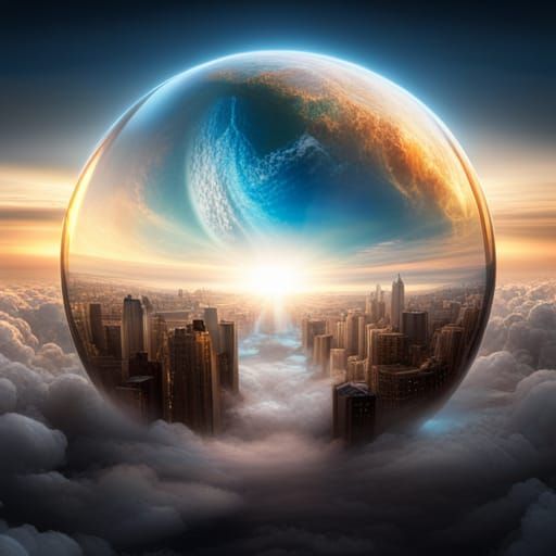 Universe in a Bubble: Epic Cinematic Cityscape