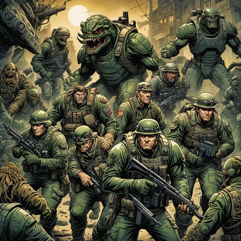 Creature Commandos: Comic Book Art