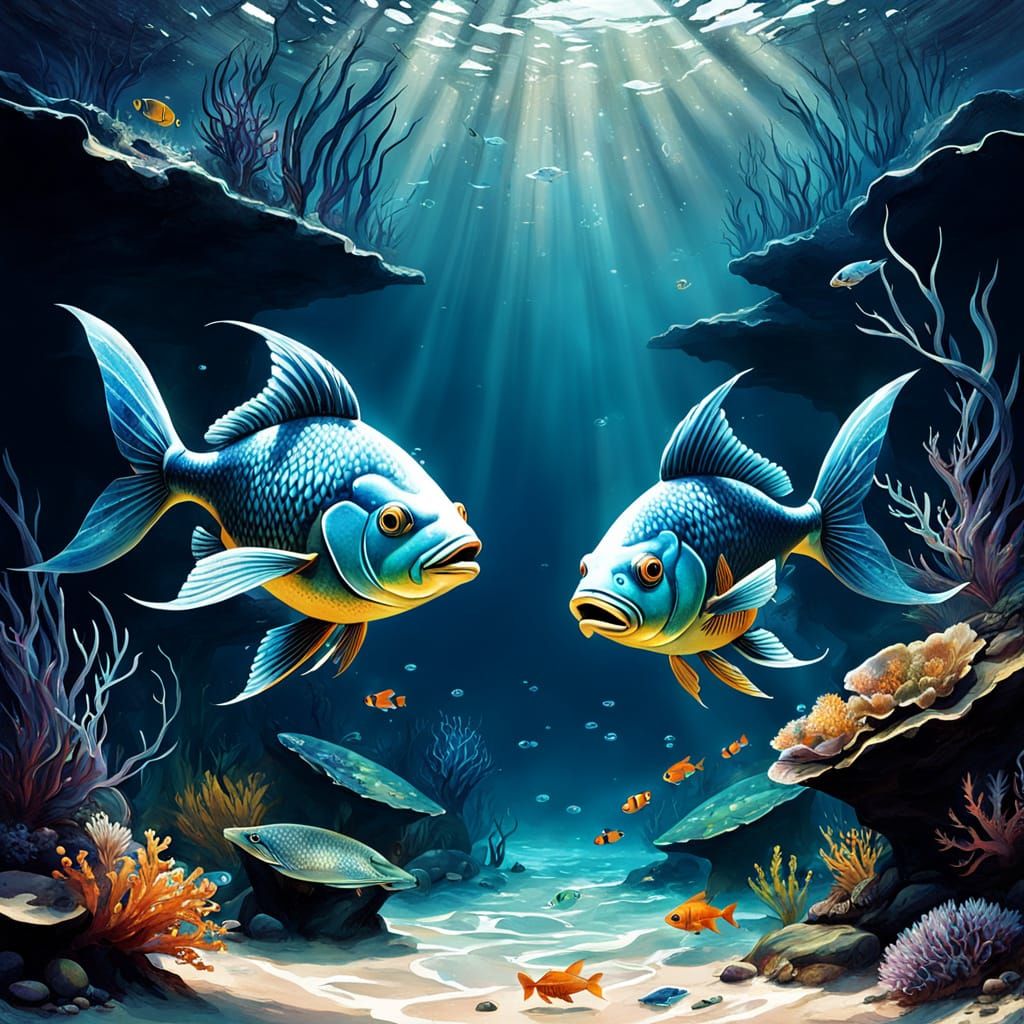 Surreal Aquatic Landscapes Inspired by the Mystical Sign of ...