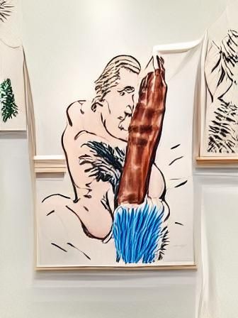 Phallic Artworks Inspired by Pettibon
