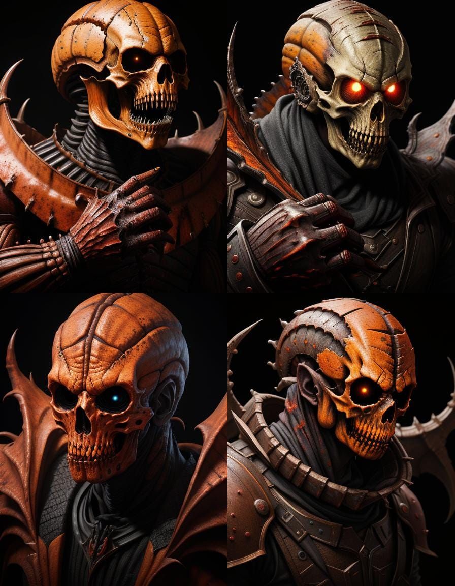 Bloody Pumpkinhead Horror Concept Art