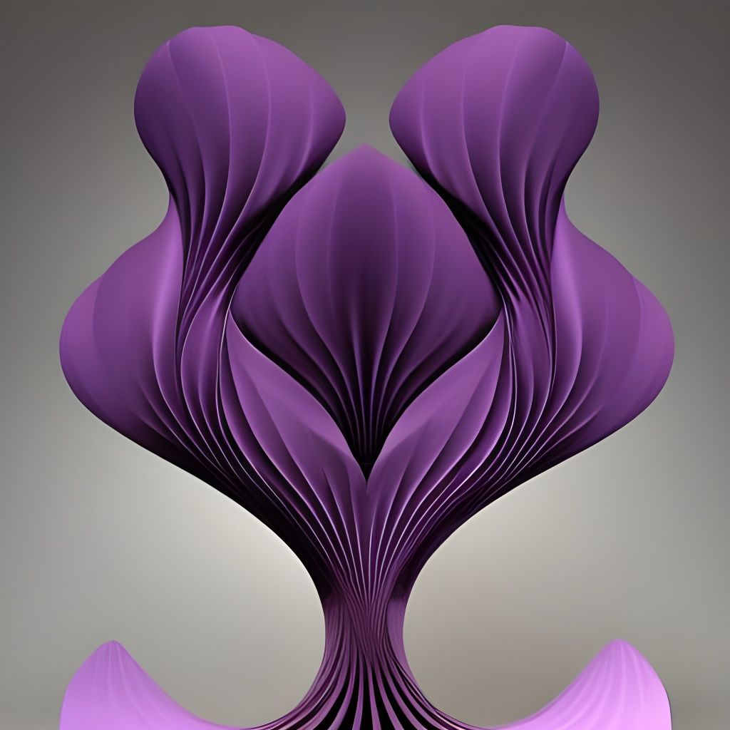 Dark Purple Pansies and Lavender Fields, 3D Embossed