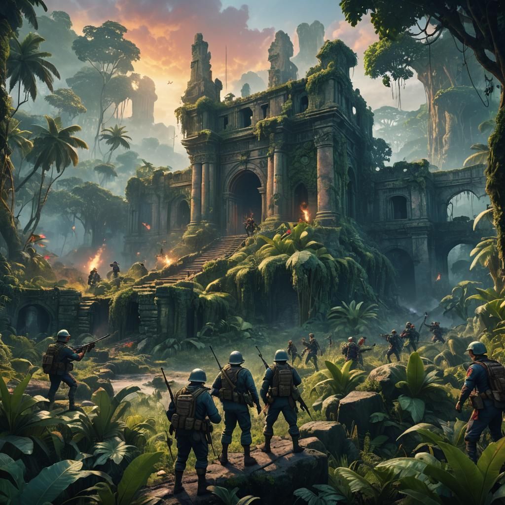 Jungle Battle: Fantasy Concept Art in Unreal Engine