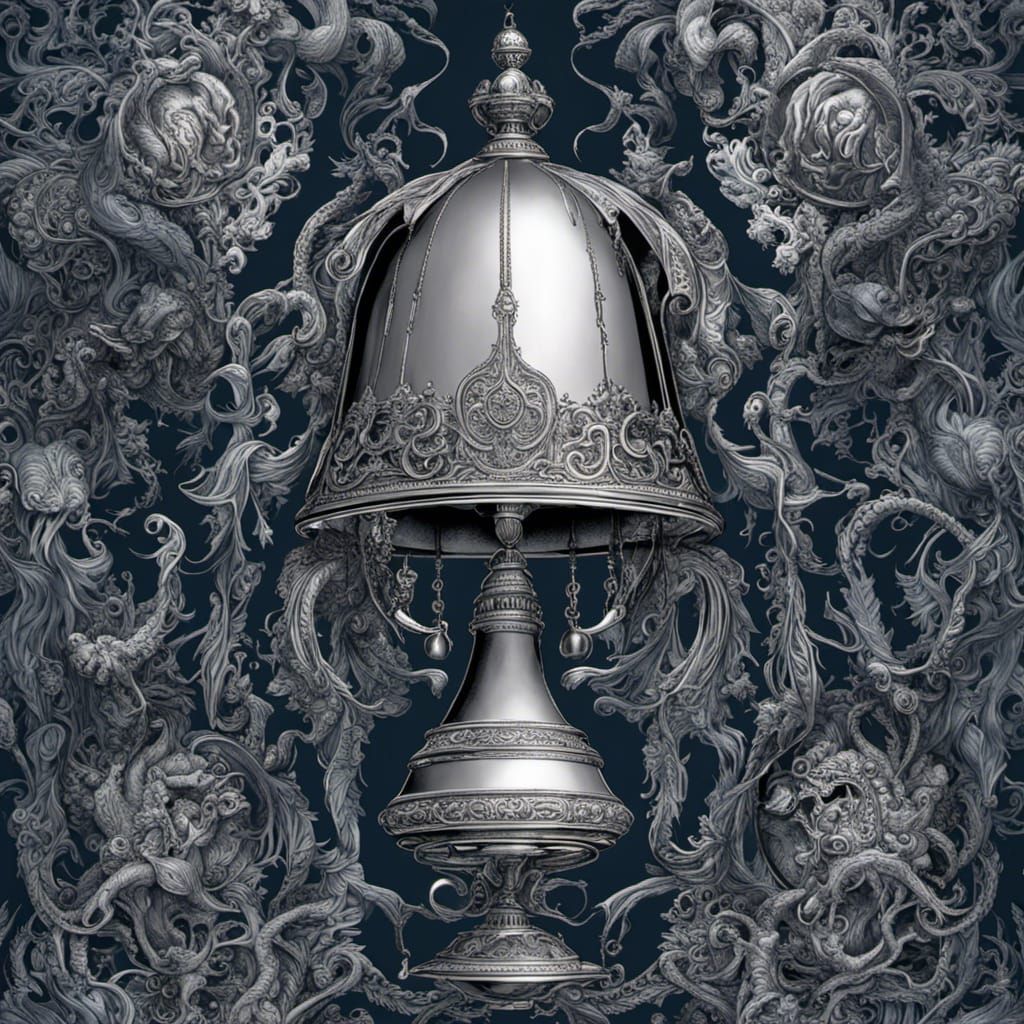 Lovecraftian Gothic Bell in Comic Book Style