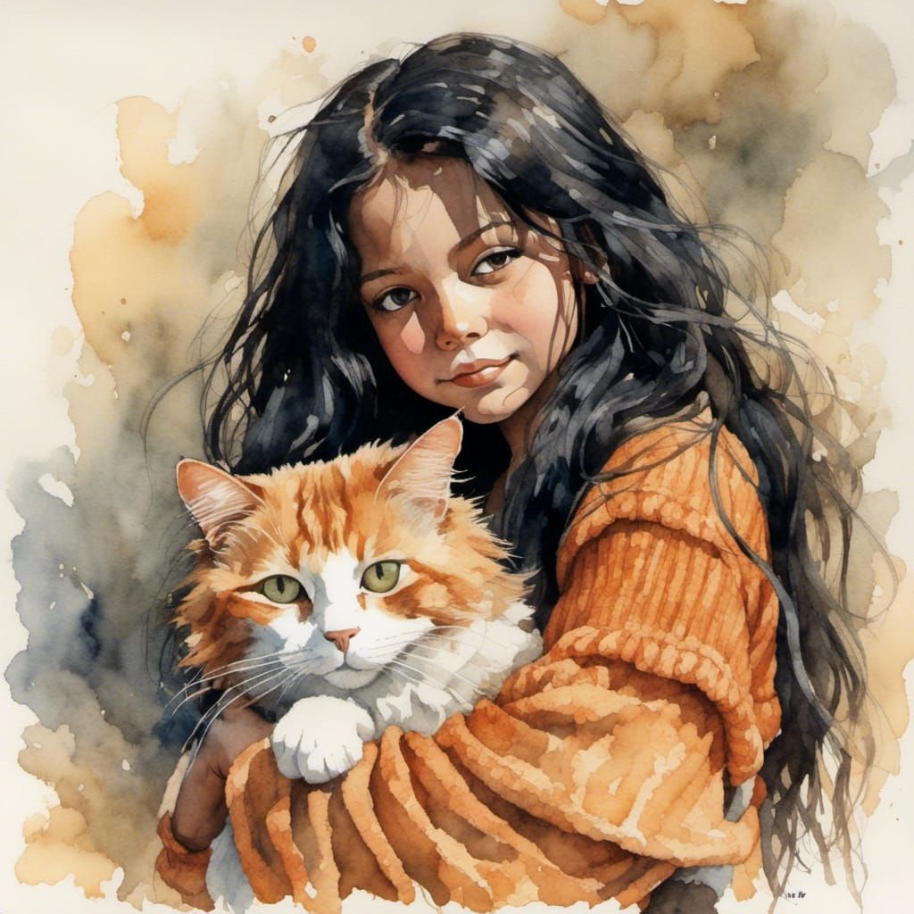 Even when young I loved cats