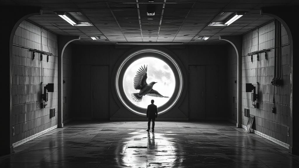 Abstract Space Scene: Violent and Alone