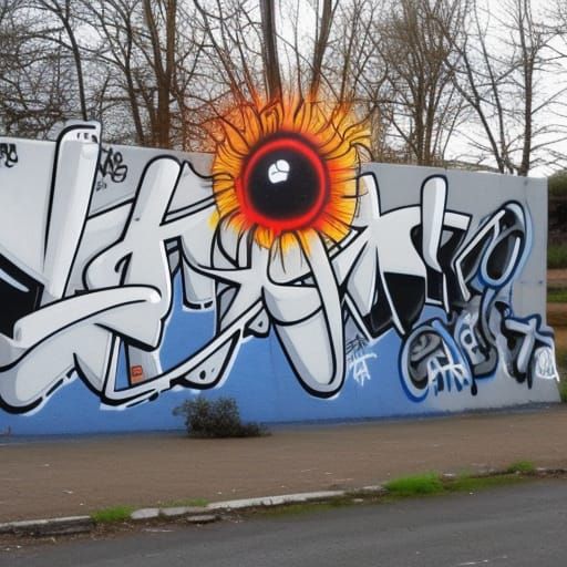 Spoken Bestaan Niet Graffiti Art
