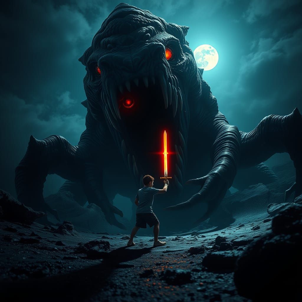 Lovecraftian Nightmare Unleashed in Cinematic Horror Scene