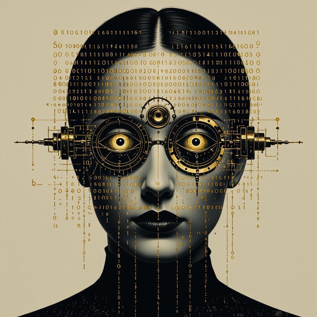 Secret Society Portrait Machine in Dark Surrealism