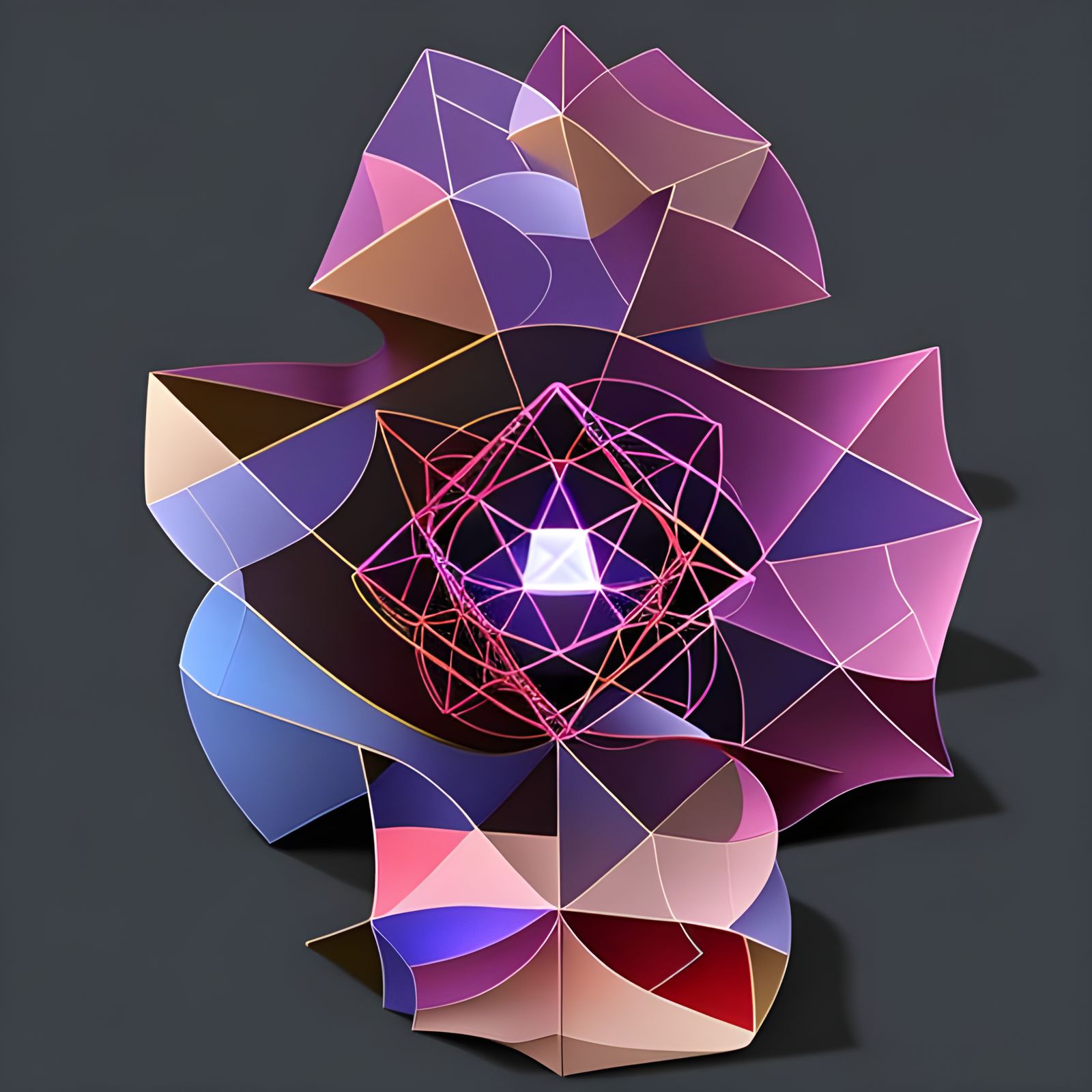 Intricate Sacred Geometry with Divine Math and Colors