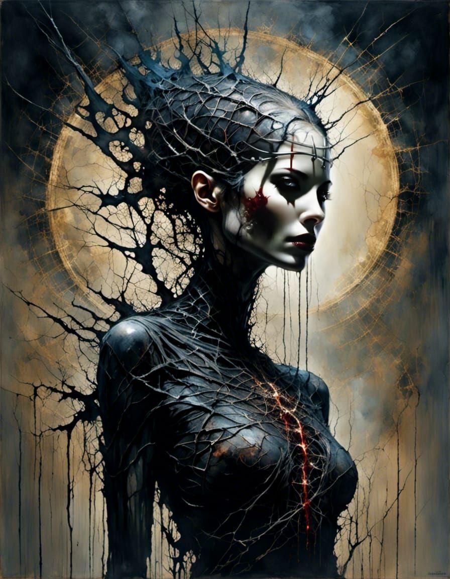 Demonic Female Cenobite of Torture and Horror